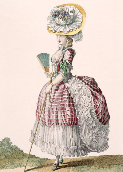 Signora vestita in stile polonaise, inciso da Dupin, tavola n.82 da 